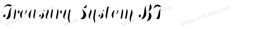 Treasury System BF字体转换